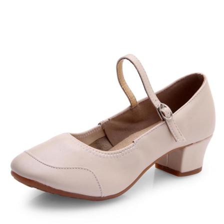Kvinnor Ankelband Latin Salsa Danssko Mjuk Mary Jane Heels