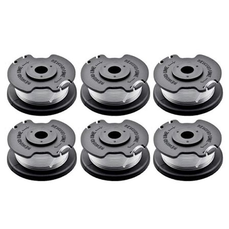 6 stk. TLE-03 Spole til Einhell GE-CT 18 / 28 Li TC / GE-CT 18 / 28 Li Plæneklipper Nylon Trimmertråd