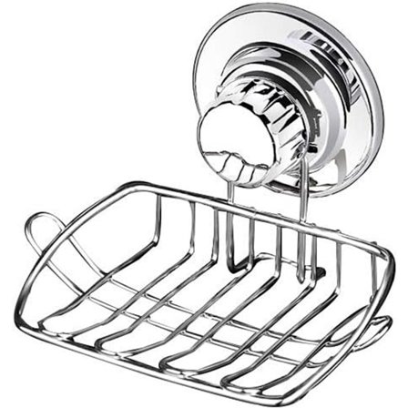 ING Såpeholder 13 X 7,5 X 8 Cm Lastekapasitet 5 Kg Kraftig Sugekopp Rustfritt Stål Såpeskål Hengende Såpestativ Dusj / Stativ Ingen Boring Hendig &