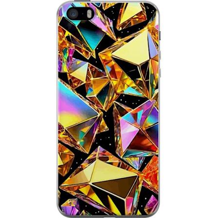 Apple iPhone SE (2016) Gjennomsiktig deksel 3D Gull
