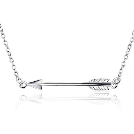 Halsband med sidohänge i sterlingsilver