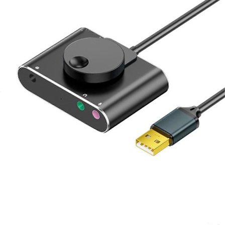 USB Eksternt Lydkort 3,5 mm Headset Mikrofon Port Driver-Fri Audio Konverter til Desktop og N