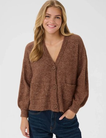 Cream Crblues Oz Cardigan - Brown - M