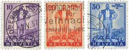 Schweiz 1936 - MICHEL 294/96 - Stemplet
