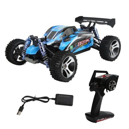 184011 4WD 1/18 RC Bilmodeller 380 Høy Effekt Børstemotor 2.4GHz RC Terrengbil