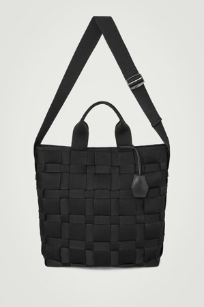 COS Men's Woven Tote Bag - Webbing in Black
