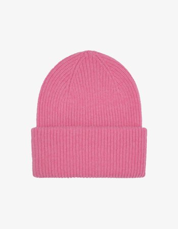 Merino Wool Hat - Bubblegum Pink - One Size