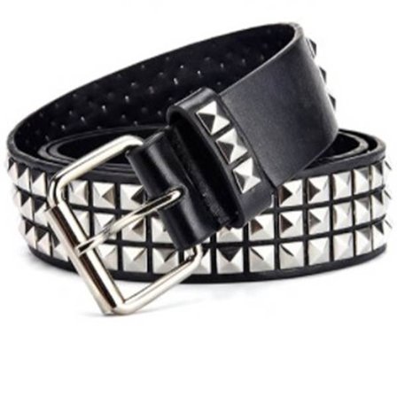Punk Belt elastisk midjekedja SVART - high quality