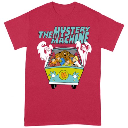 Scooby Doo Unisex Vuxen The Mystery Machine T-Shirt M Röd/Turkos