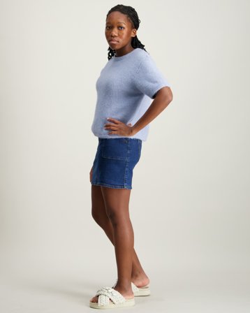 Abercrombie AFG DENIM MINI SKIRT Blå Kjolar Tjej - Kids Brand Store