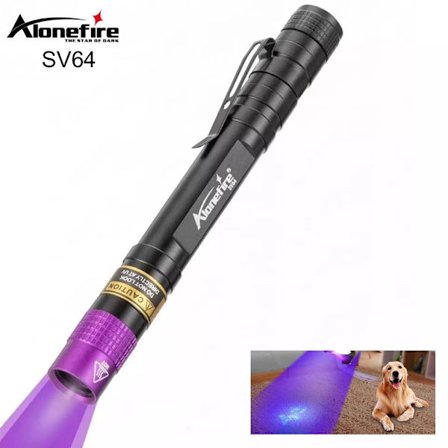 Led UV 365nm ficklampa 3W SV64 led