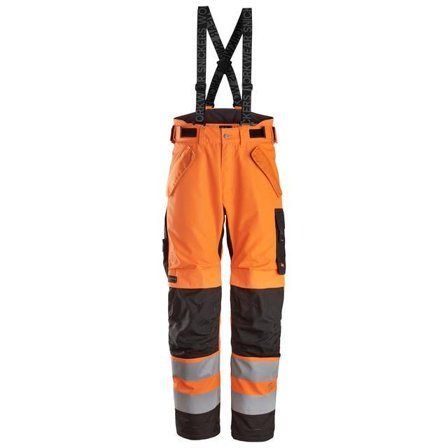 Snickers Workwear 6630-5504 Arbeidsbukse varsel, oransje/svart M, Klær