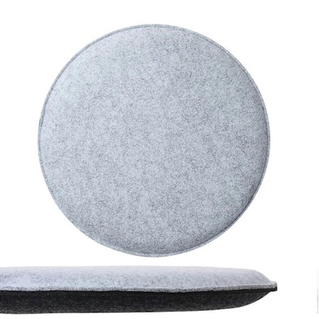 Komfortabel Sittepute Laget av Filt - Skallstol Kompatibel Vaskbar Sittepute - Komfortabel Sittepute for Benk I Stol