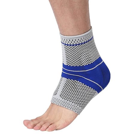 1 stk Sports Ankelstøtte Strikking Nylon Anti-Skli Silikon Komfortabel Trenings Ankelbeskytter Ankelforstuing Forsyninger For Utendørs Trening 