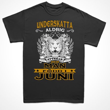 Födelsemånad T-shirt - perfekt present - född i juni