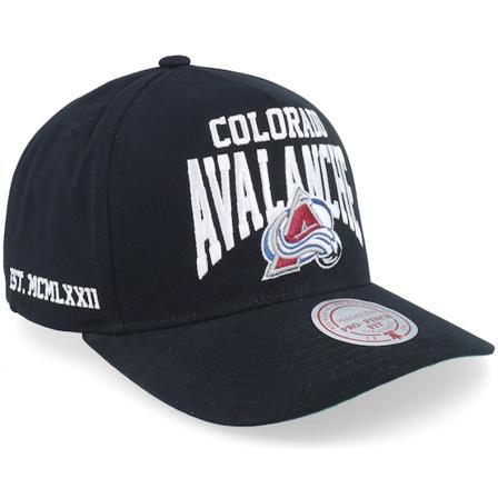 Mitchell & Ness - NHL Black adjustable Czapka Z Daszkiem - Colorado Avalanche Big Time Pro Black A-frame Adjustable @ Hatstore