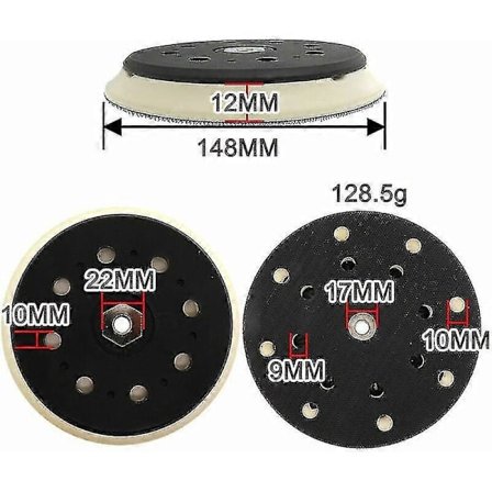 Sliberondel 150 mm 15 huller til Makita Bo6050, Bo6050j excentersliber erstatter 197315-5 s202412242283