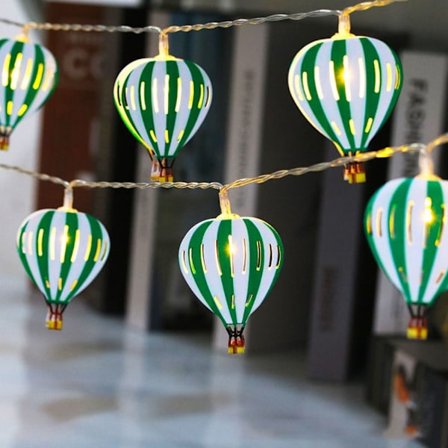 Hot Air Balloon String Lights Hot Air Balloon String Banners