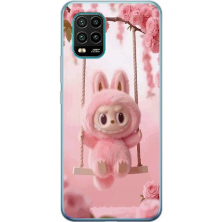 Kompatibel Mobilcover til Xiaomi Mi 10 Lite 5G Monsterfigur sød kanin med lyserøde kinder