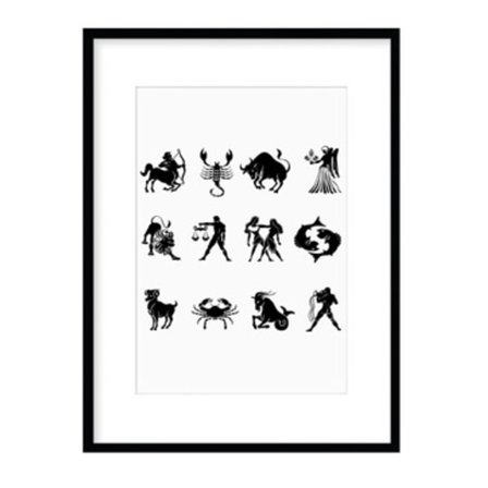 Poster Stjärntecken Astrologi A4