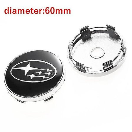 4 stk 60mm Bil Styling Hjulkapsler for Subaru Sti Wrx Forester Outback Impreza Legacy Xv Tribeca Tilbehør Shry B