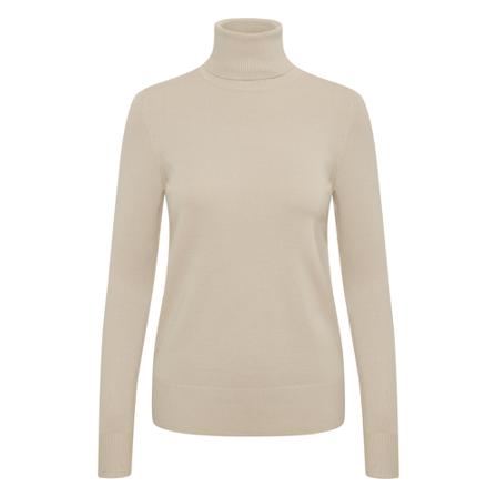 Saint Tropez, J2046, Mila SZ Rollneck Pullover Beżowy, Kobieta, Rozmiar: S