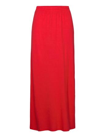 Vimo Y Maxi Skirt /Ka Langt Skjørt Rød Vila*Betinget Tilbud