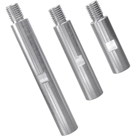 3 st. Förlängningsstänger för vinkelslip i rostfritt stål M14 Vinkelslipförlängning 75mm 100mm 140mm Spak M14 gängadapter för polerings- och 