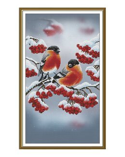 Broderipakke Bilde Dompap - Nova Sloboda