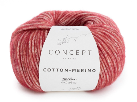 Katia Cotton-Merino Maroon 125, 50g