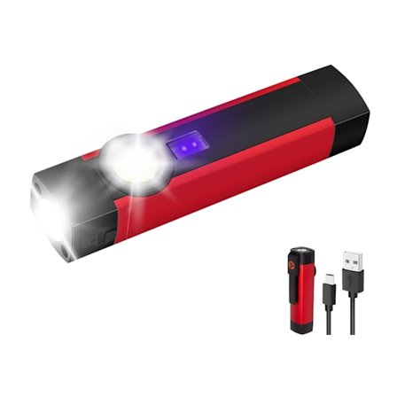 Uppladdningsbar LED-pannlampa med sensor Td-0144A Svart