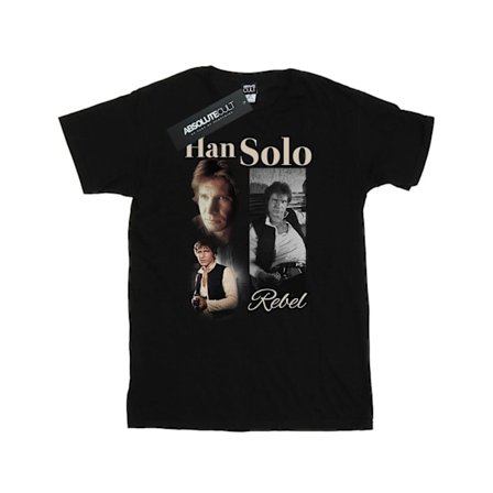 Star Wars Herr Han Solo 90-talsstil T-shirt XL Svart