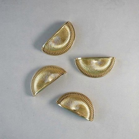 Retro gullhåndtak, vintage møbelhåndtak, skuffehåndtak i sink til skap, garderobeskap, kommoder og skuffer, 8*3.8*8cm