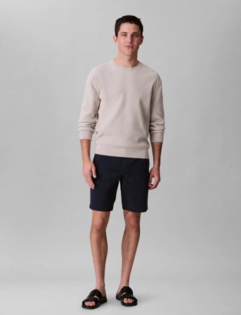 Calvin Klein Jeans Classic Cotton Chino Short 9 In - Navy - 32