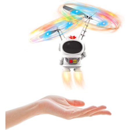 Pieni robotti infrapuna-induktio lentävä drone, lapsille sisä- ja ulkopeleihin (Astronautti)