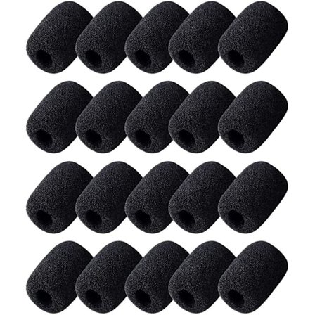 20 stk Skum Mikrofon Hodetelefon Vindskjerm Mikrofon Vindskjerm Mi