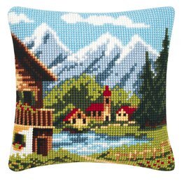 Broderikit Kudde Vackra vyer - Vervaco