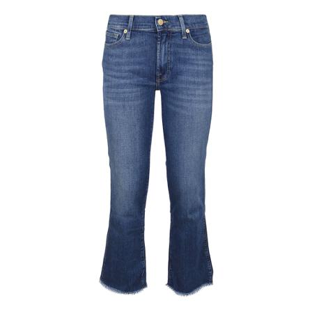 7 For All Mankind, Ankle Boot Slim Illusion Blauw, Dames, Maat:W25