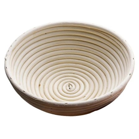 Brødbeskyttelskurv, Deigbeskyttelskurv Rund Håndlaget Rattan Kurv, Håndlaget Brødbaking