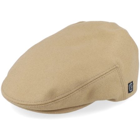 CTH Ericson - Beige flatcap Keps - Edward Cashmere & Wool Camel Flat Cap @ Hatstore