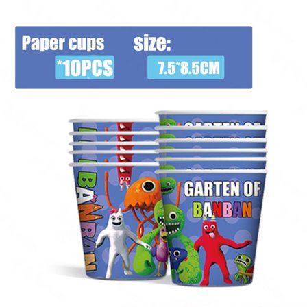 10 st Garten of Banban Muggar Kalasartiklar Födelsedagsdekorationer