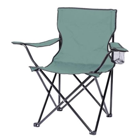 Kangaspurettava tuoli cup holderilla "Le camping" - Sininen - L 82 x P 50 x H 80 cm