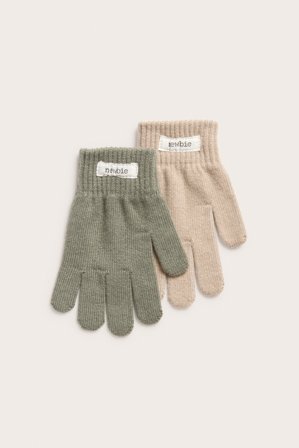 Newbie | Lapaset, 2-pack | Tummanvihreä