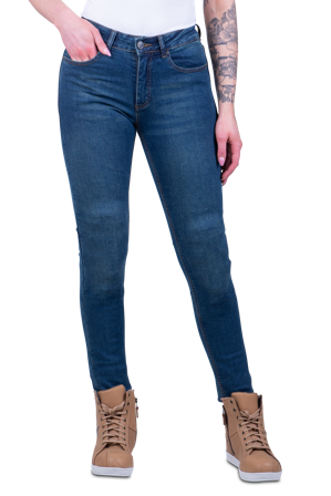Motorradjeans Course Lara Slim Fit Damen Blau W28 x L30