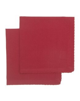 Stoffservietter Felicia 2-pk resirkulert materiale Rød