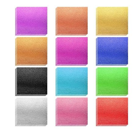 240 ark 12 farver bladguld ark bladguldspapir bladguldspapir