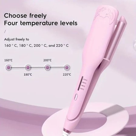 Krøllejern & Hårstyling til Kvinder, Dobbelt Tønde, Dybde & Brede Bølger, Perfekt Gave_TF_TF