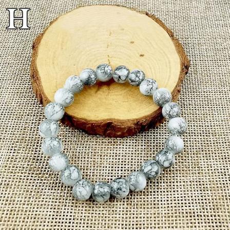 1. pararmbånd armbånd pärlarmbånd målat glaspärla armbånd smycken tillbehör