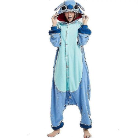 Stitch Pyjamas Anime Cartoon Pyjamas Set En-delsdräkt - Perfekt
