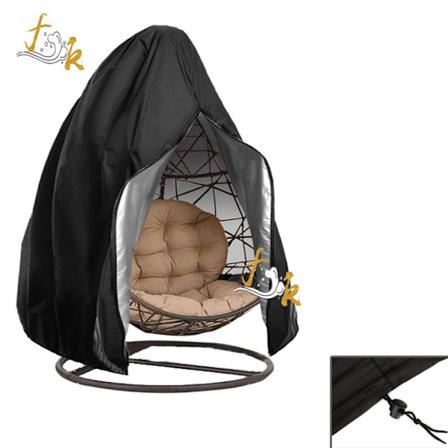 Utendørs hengekøyestol vanntett og støvtett trekk: 210D Oxford-stoff med PU-belegg Black 230*200CM